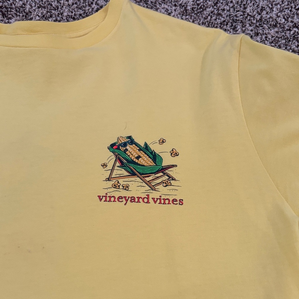 Vineyard Vines Yellow Tee with Relaxed Graphic